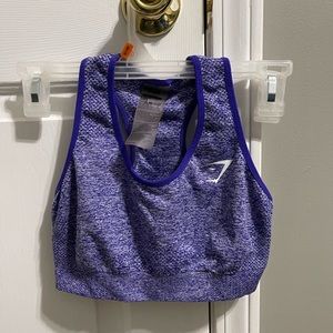 GYMSHARK Purple marl seamless bra. Size small. Only worn twice. Limited edition.